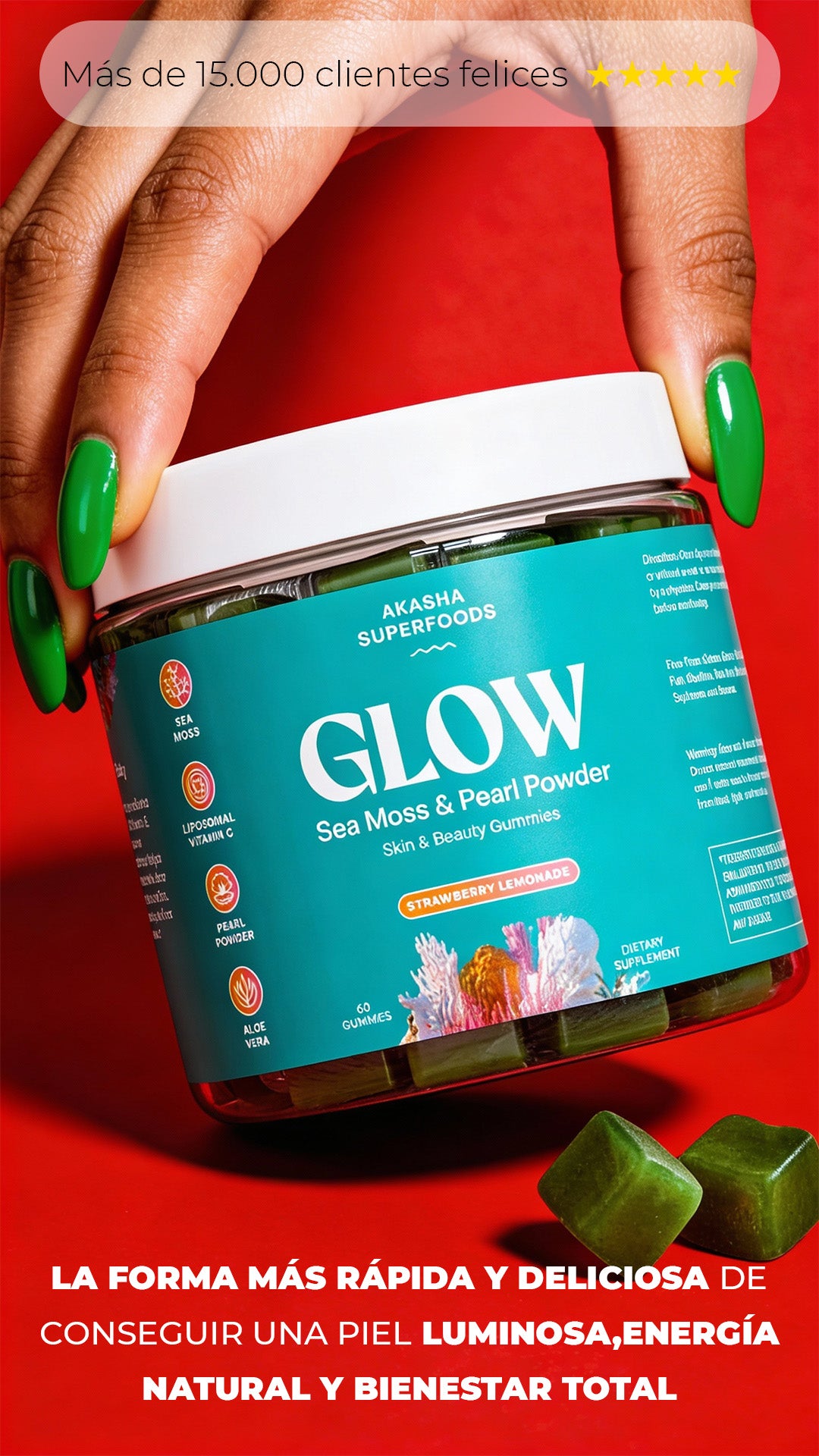 GLOW Musgo marino y polvo de perla