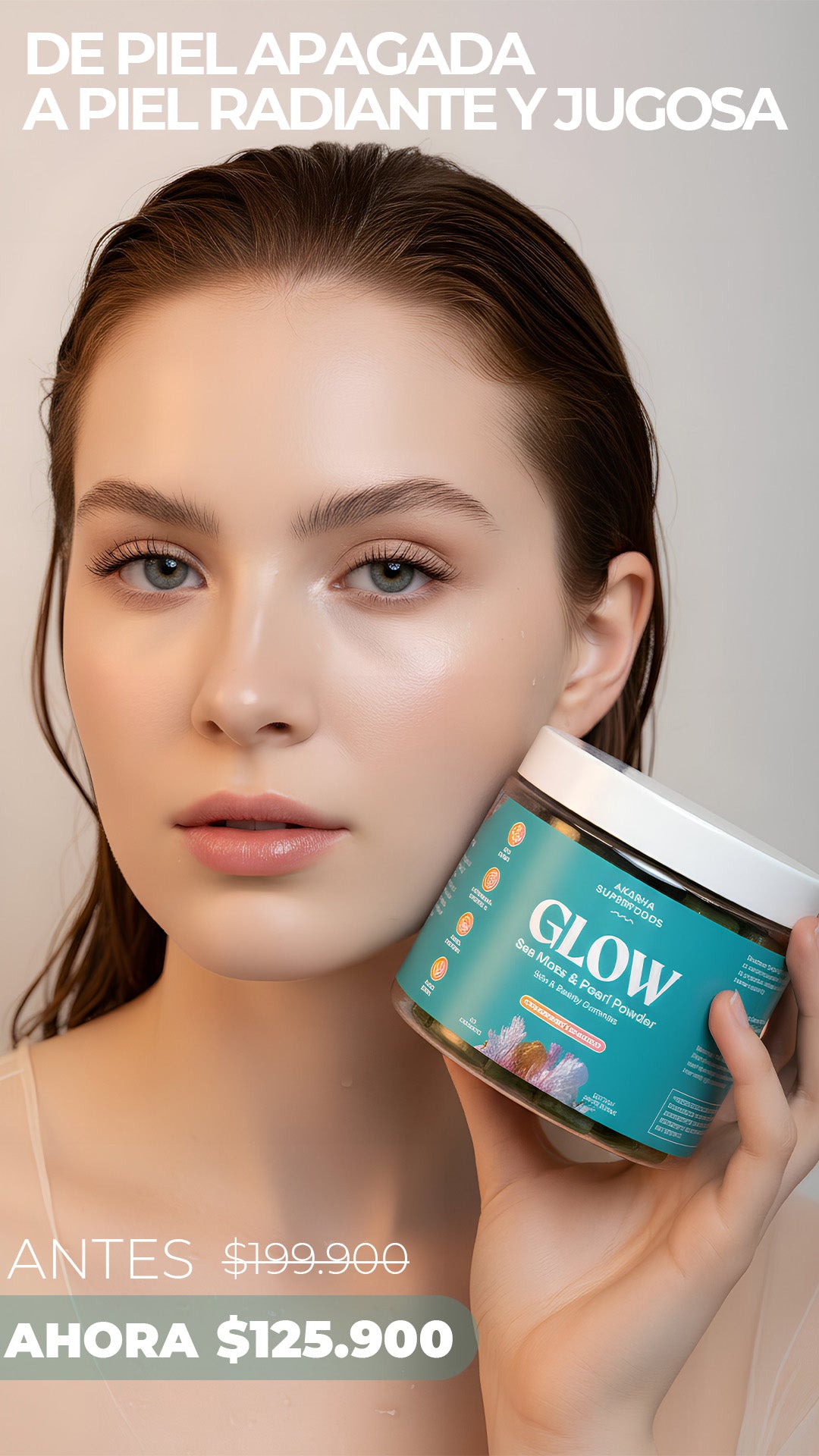 GLOW Musgo marino y polvo de perla